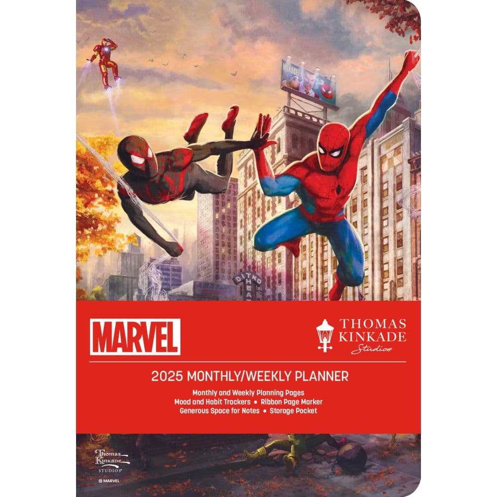 Thomas Kinkade Spiderman and Friends 2025 Monthly Planner Main Image