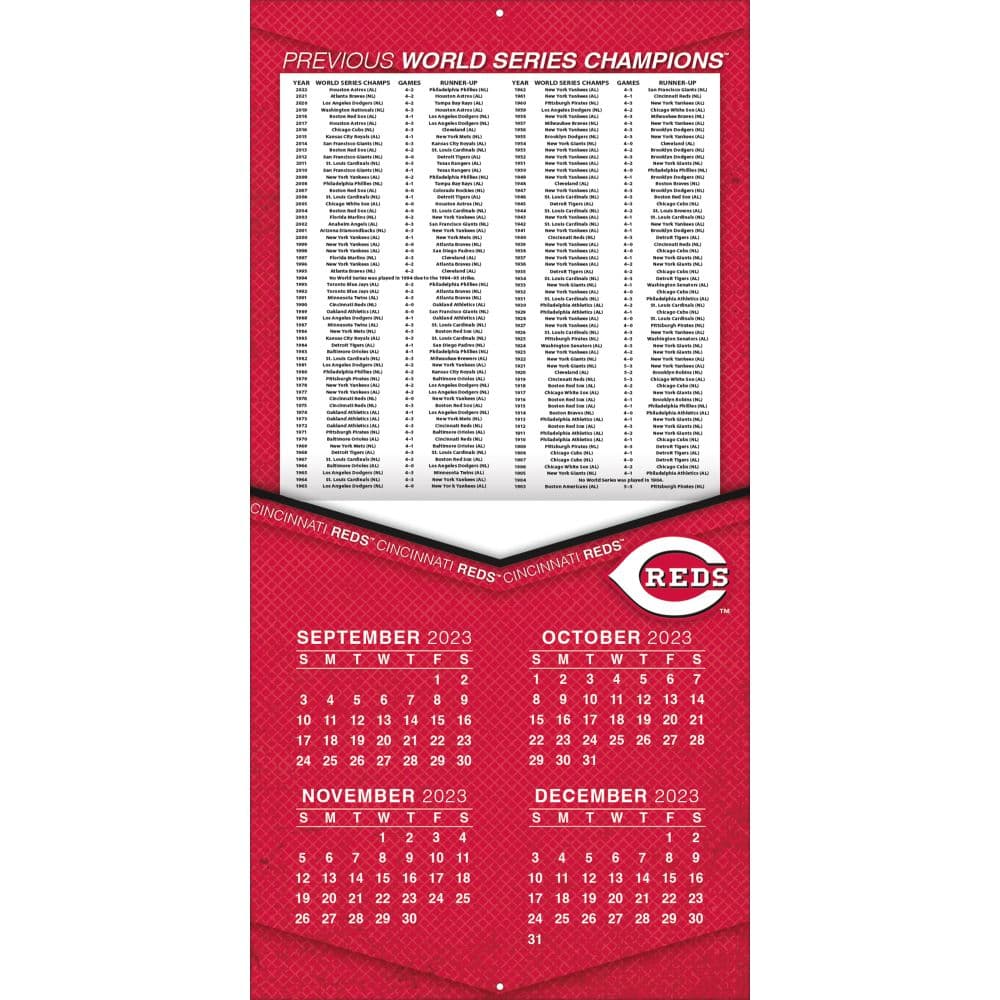 Cincinnati Reds 2024 Wall Calendar - Calendars.com