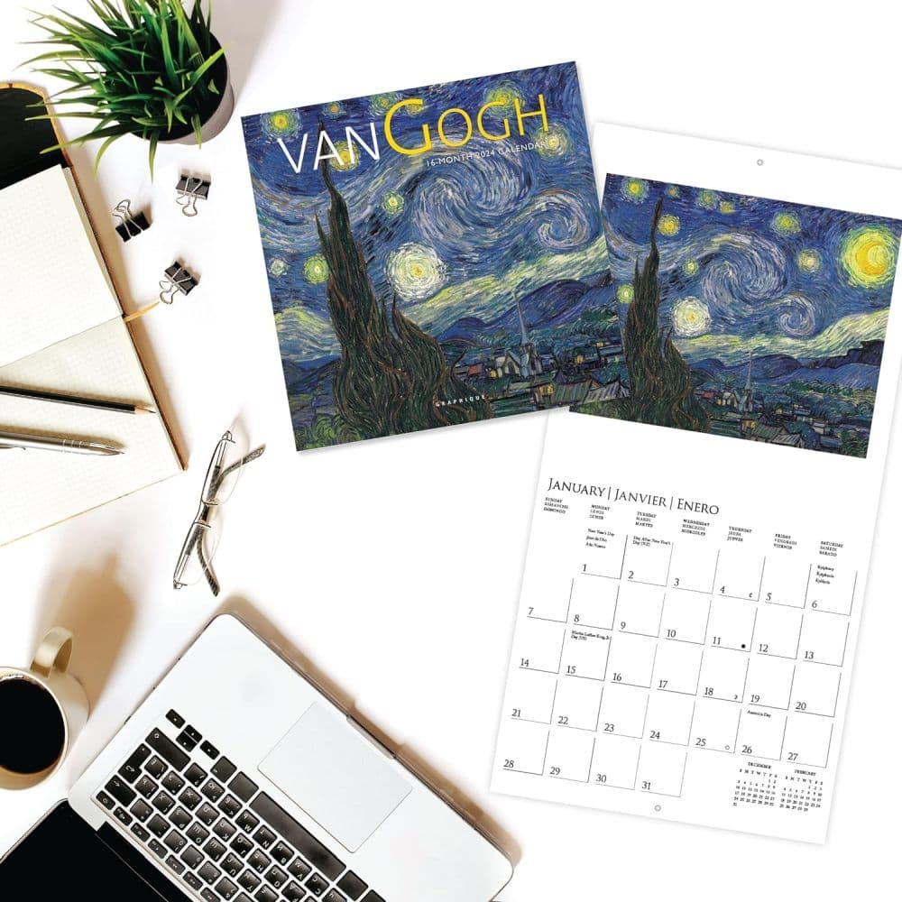 Van Gogh 2024 Mini Wall Calendar Third Alternate Image width=&quot;1000&quot; height=&quot;1000&quot;
