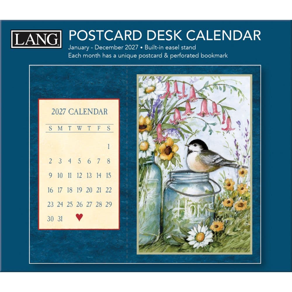 Heart and Home Postcard 2027 Desk Calendar by Susan Winget Third Alternate Image