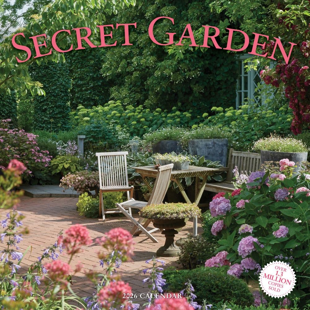 Secret Garden 2026 Wall Calendar  Main Image