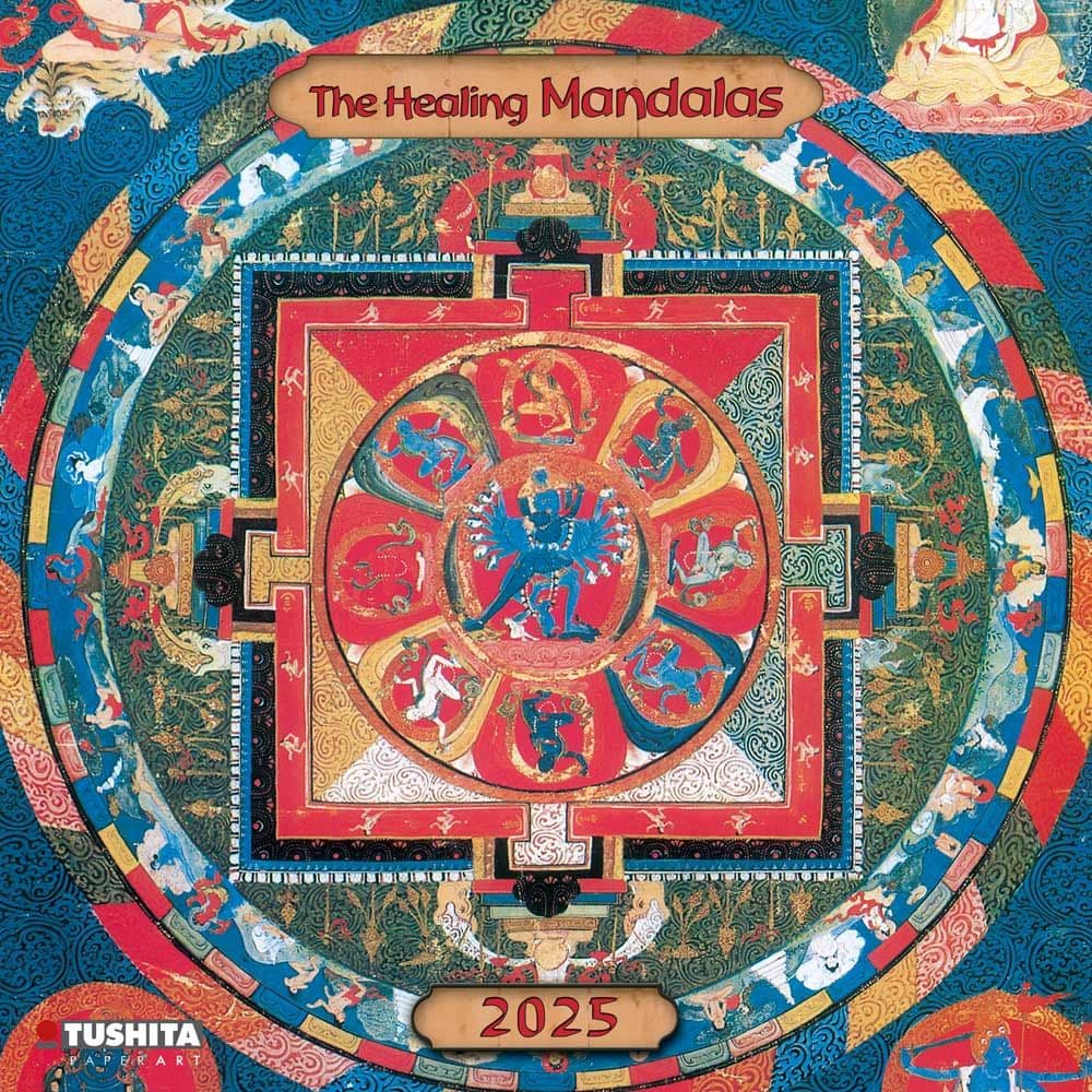 Healing Mandalas 2025 Wall Calendar