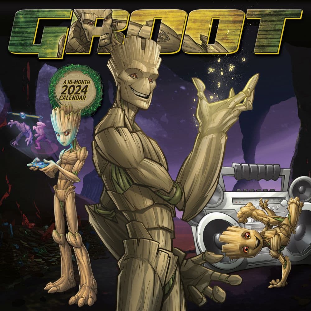 Marvel Groot 2024 Wall Calendar -  Trends International, 057668253156