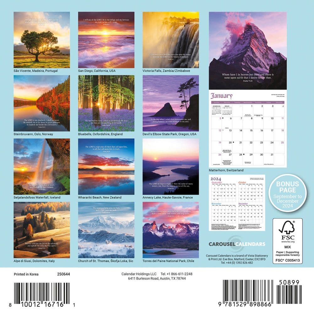 Psalms 2025 Mini Wall Calendar First Alternate Image width=&quot;1000&quot; height=&quot;1000&quot;