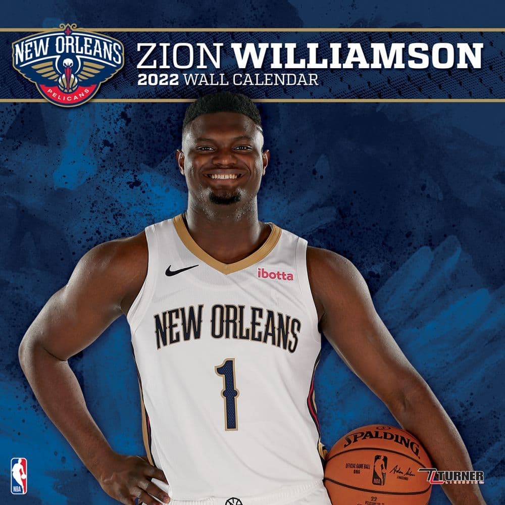 New Orleans Pelicans Zion Williamson 2022 Wall Calendar - Calendars.com