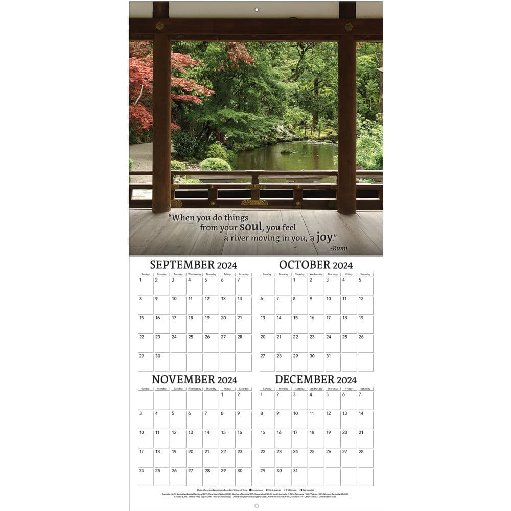 Zen Photo 2025 Wall Calendar Third Alternate Image