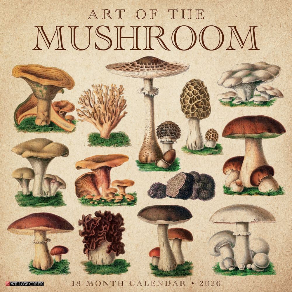 Art of the Mushroom 2026 Wall Calendar Main Image
