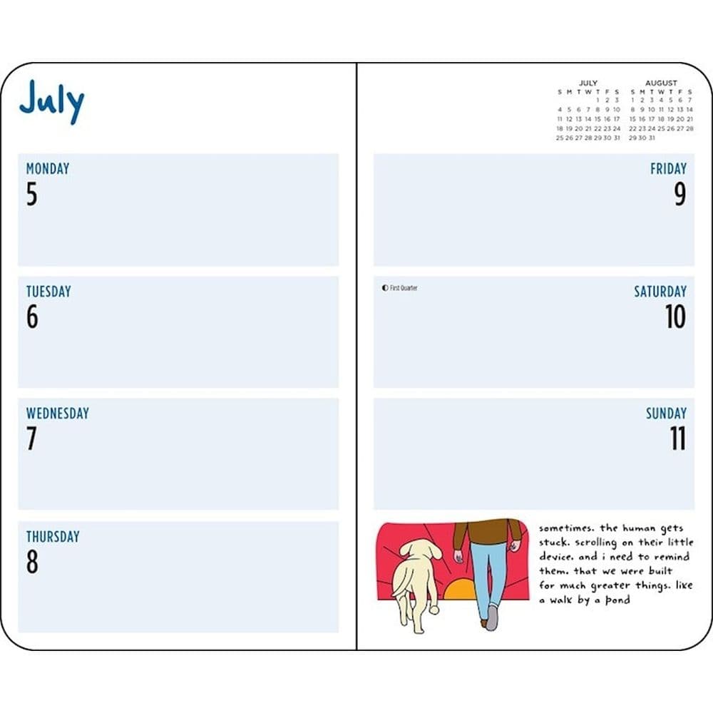 Thoughts of Dog 2027 Weekly Planner Fifth Alternate Image