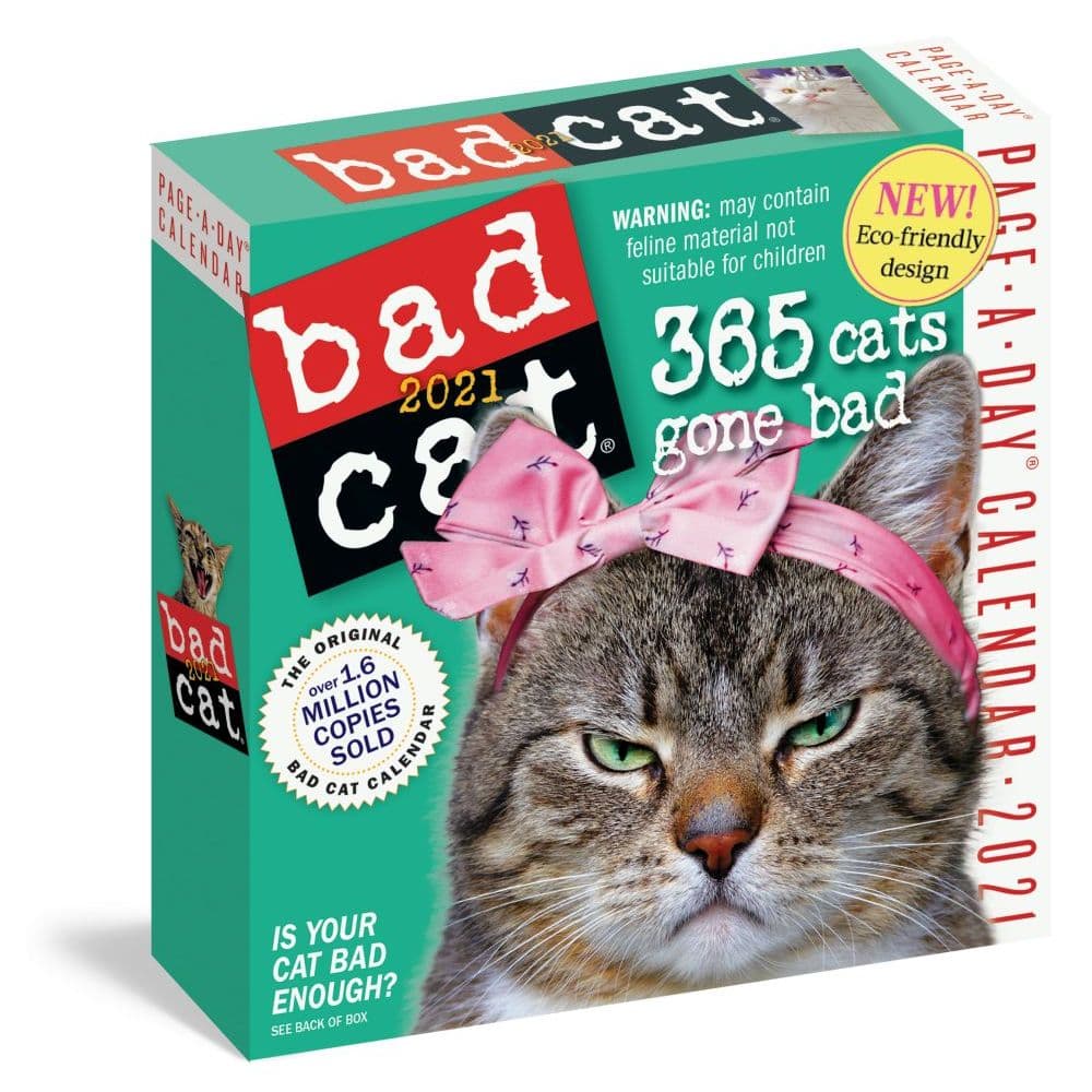 Bad Cat Calendar 2025 Usa