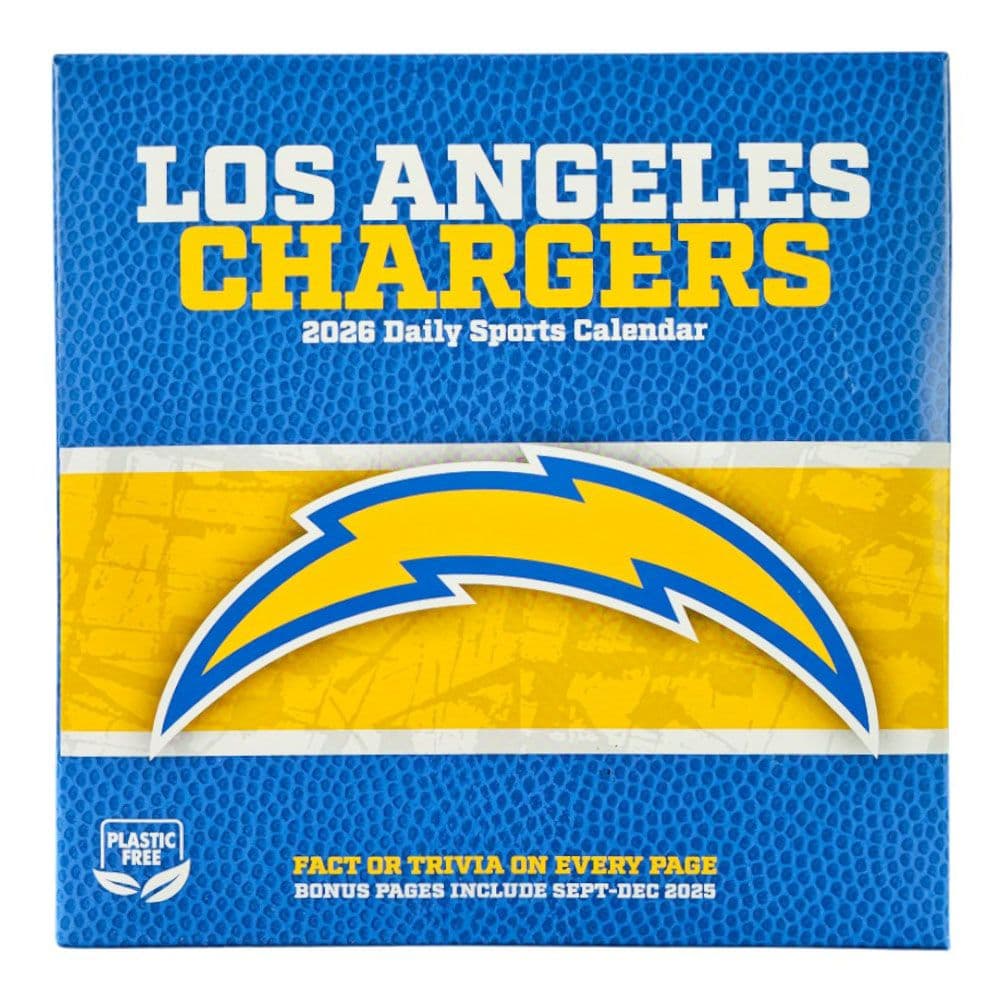 NFL Los Angeles Chargers 2026 Desk Calendar First Alternate Image