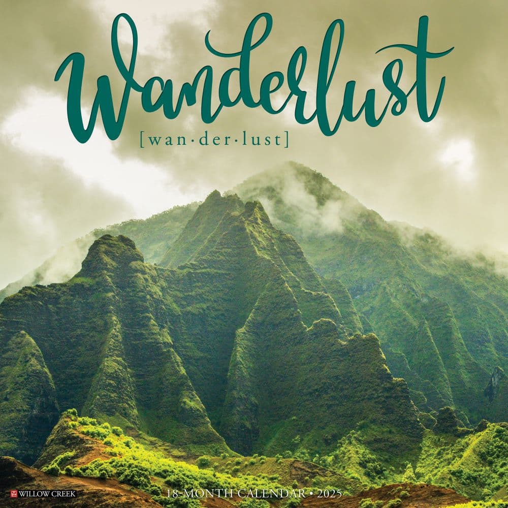 Wanderlust 2025 Wall Calendar