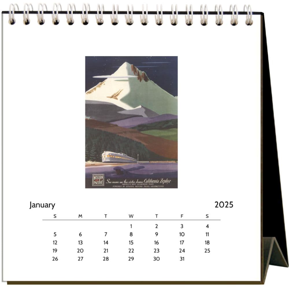 Nostalgic California 2025 Easel Desk Calendar Second Alternate Image width="1000" height="1000"
