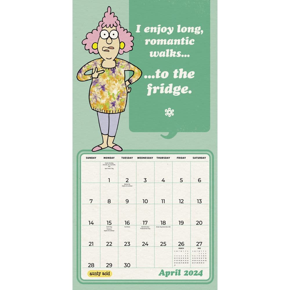 Aunty Acid 2024 Wall Calendar - Calendars.com