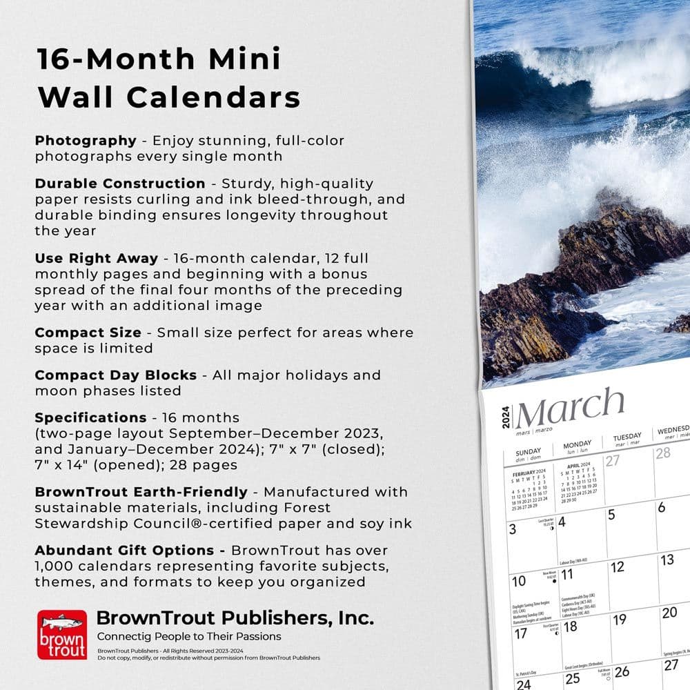 California Coast 2024 Mini Wall Calendar Fourth Alternate  Image width=&quot;1000&quot; height=&quot;1000&quot;