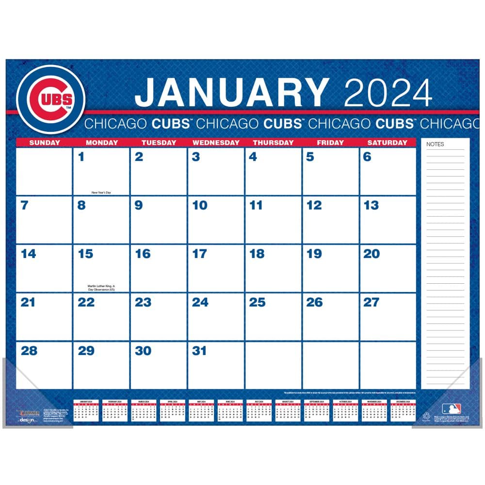 MLB Chicago Cubs 2024 Desk Pad First Alternate Image width=&quot;1000&quot; height=&quot;1000&quot;