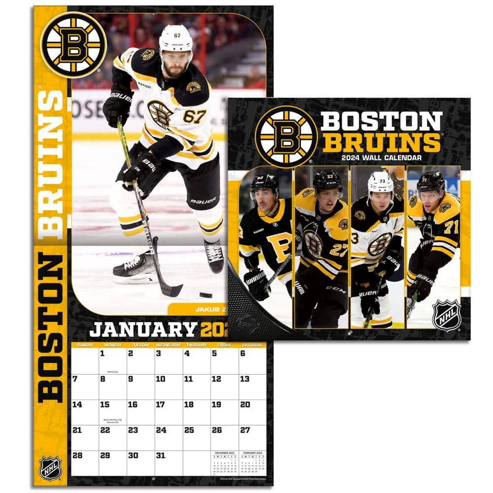 Boston Bruins 2024 Mini Wall Calendar Third Alternate Image width=&quot;1000&quot; height=&quot;1000&quot;