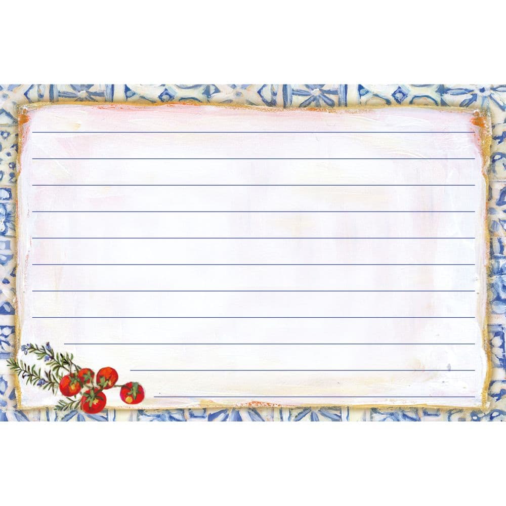 Portofino Cucina 4X6 Recipe Cards First Alternate Image