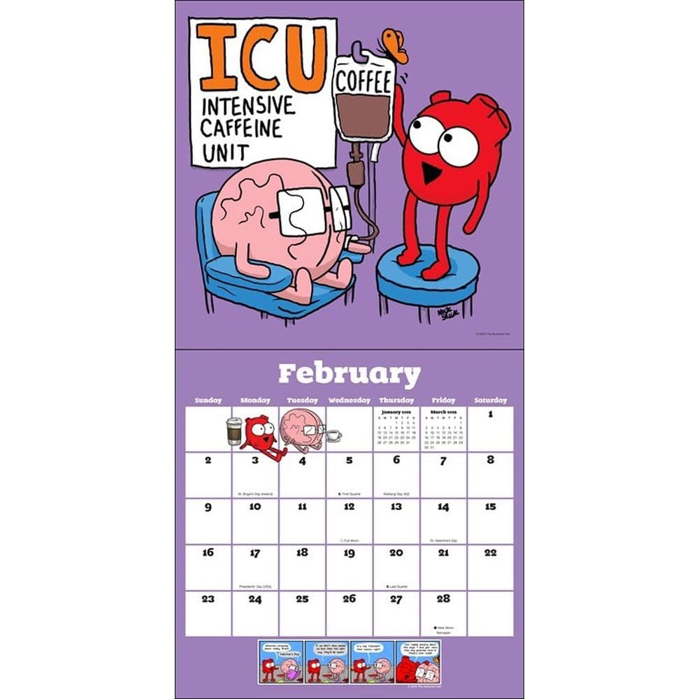 Heart and Brain 2025 Wall Calendar