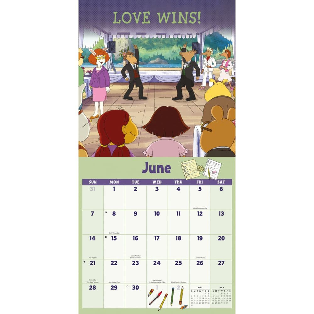 Arthur 2026 Wall Calendar Third Alternate Image