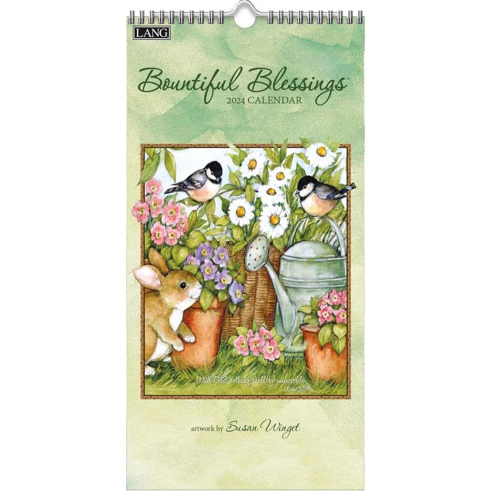 Bountiful Blessings Vertical 2024 Wall Calendar - Calendars.com