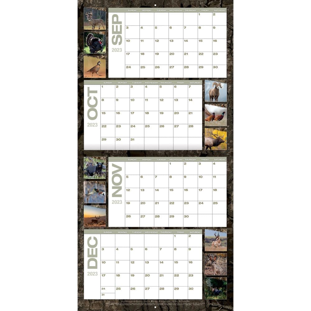 Realtree Hunted Game 2024 Wall Calendar