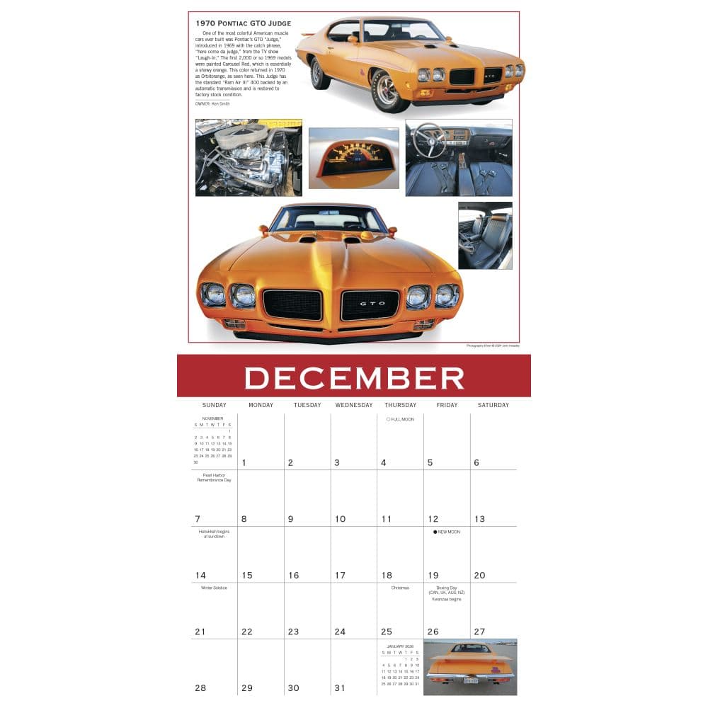 Classics Ultimate Automobiles 2025 Wall Calendar Third Alternate Image width=&quot;1000&quot; height=&quot;1000&quot;