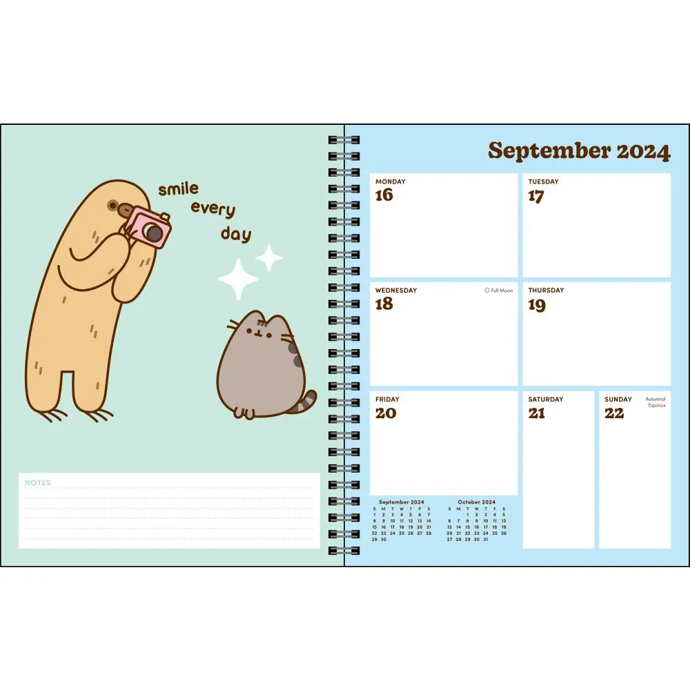Pusheen 2025 16-Month Weekly Planner