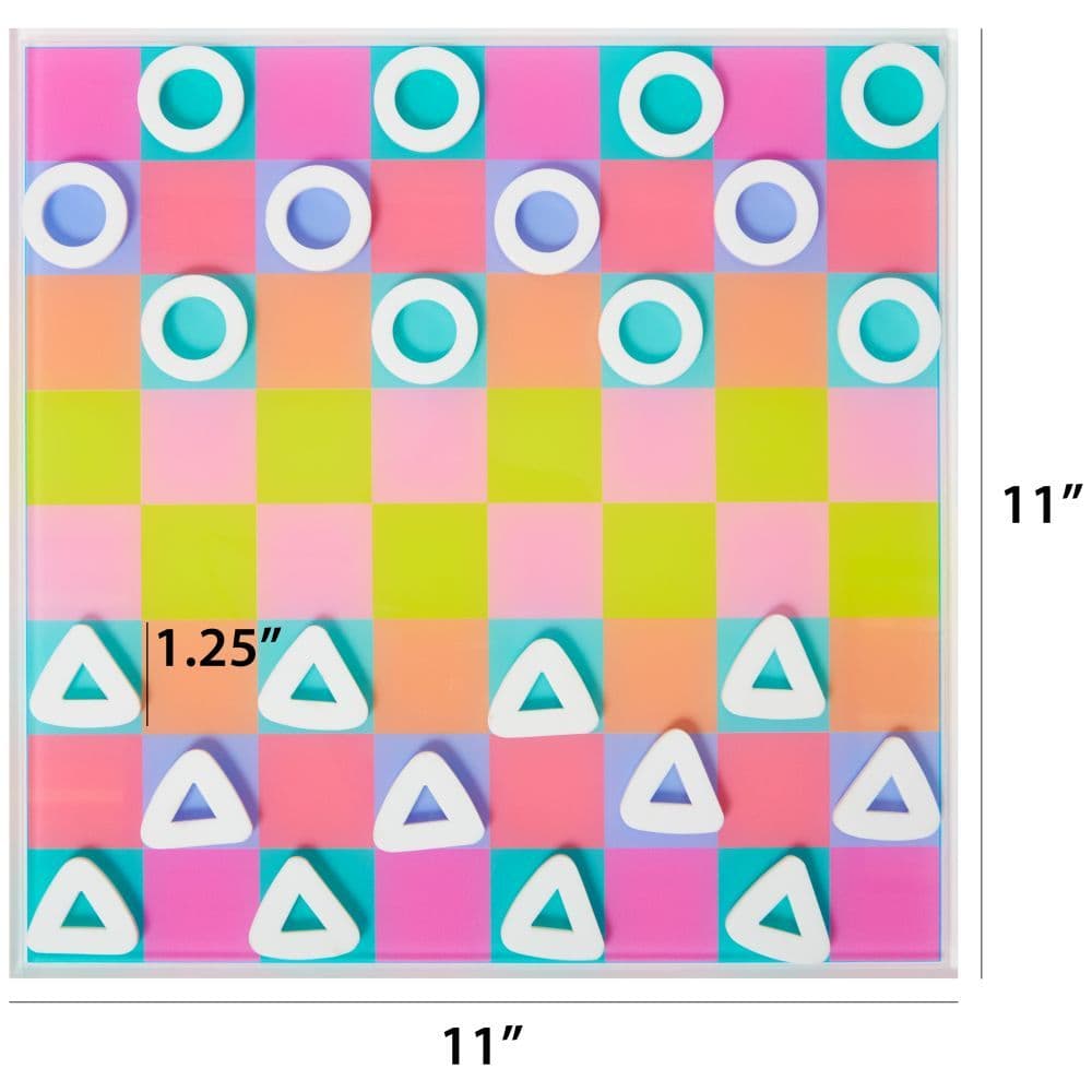 Kailo Chic Acrylic Checkers Game - Calendars.com
