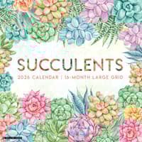image Succulents 2026 Wall Calendar Main Image