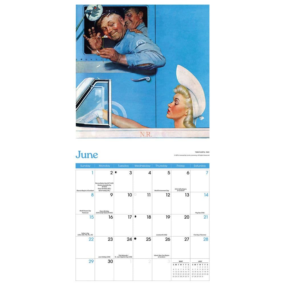 Rockwell 2025 Mini Wall Calendar Third Alternate Image width="1000" height="1000"