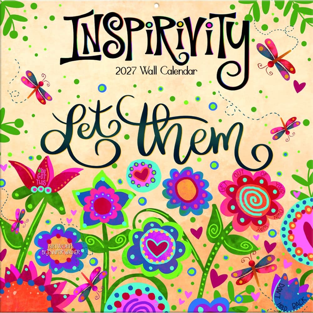 Inspirivity 2027 Wall Calendar by Jennifer Wagner Main Product Image