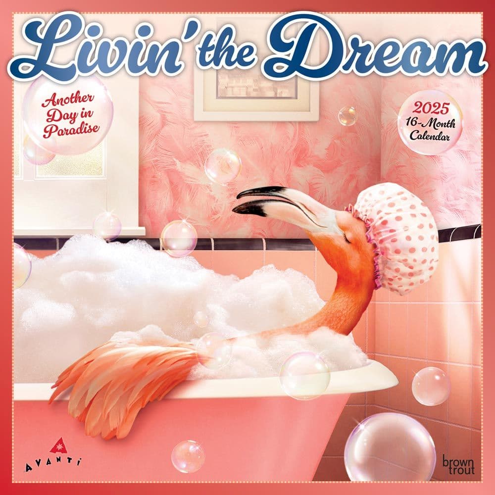 Avanti Living the Dream FOIL 2025 Wall Calendar Main Image