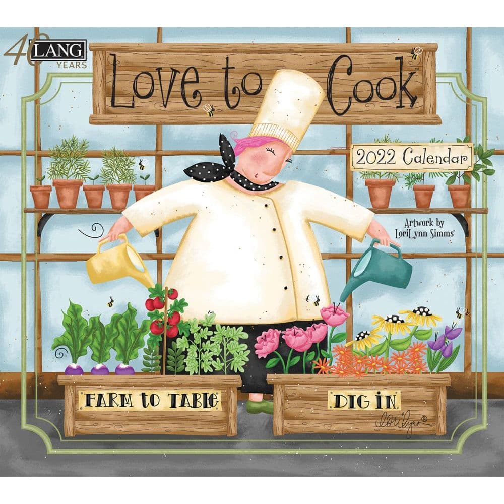 Love To Cook 2022 Wall Calendar