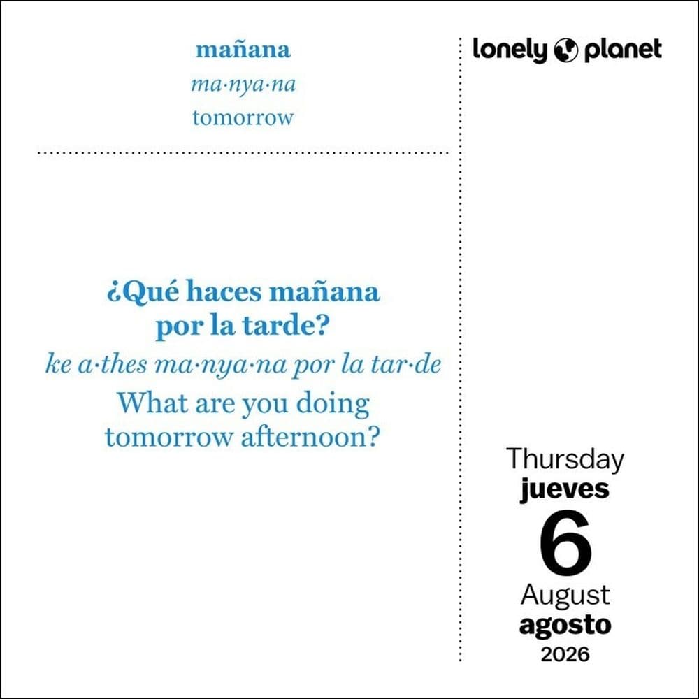 Lonely Planet Spanish 2026 Desk Calendar Third Alternate Image