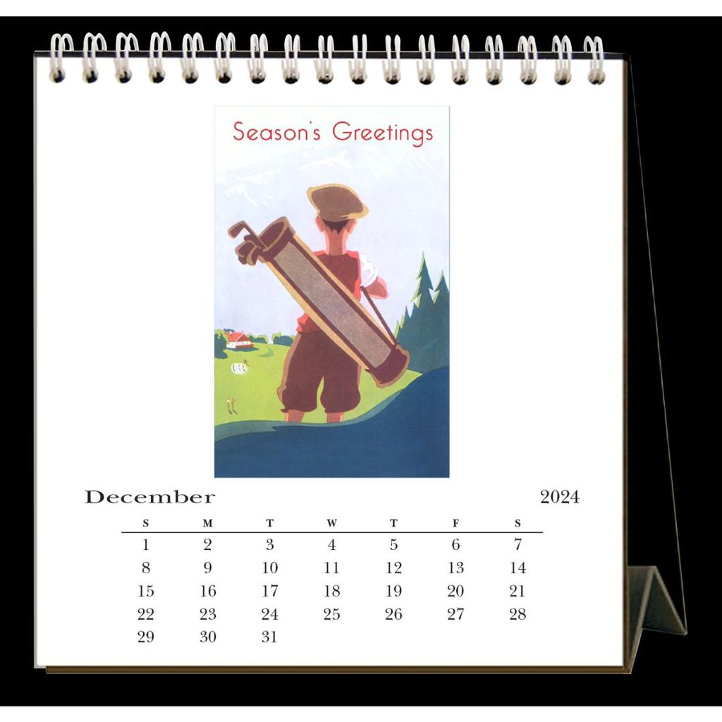 Golf 2024 Easel Desk Calendar Second Alternate Image width=&quot;1000&quot; height=&quot;1000&quot;