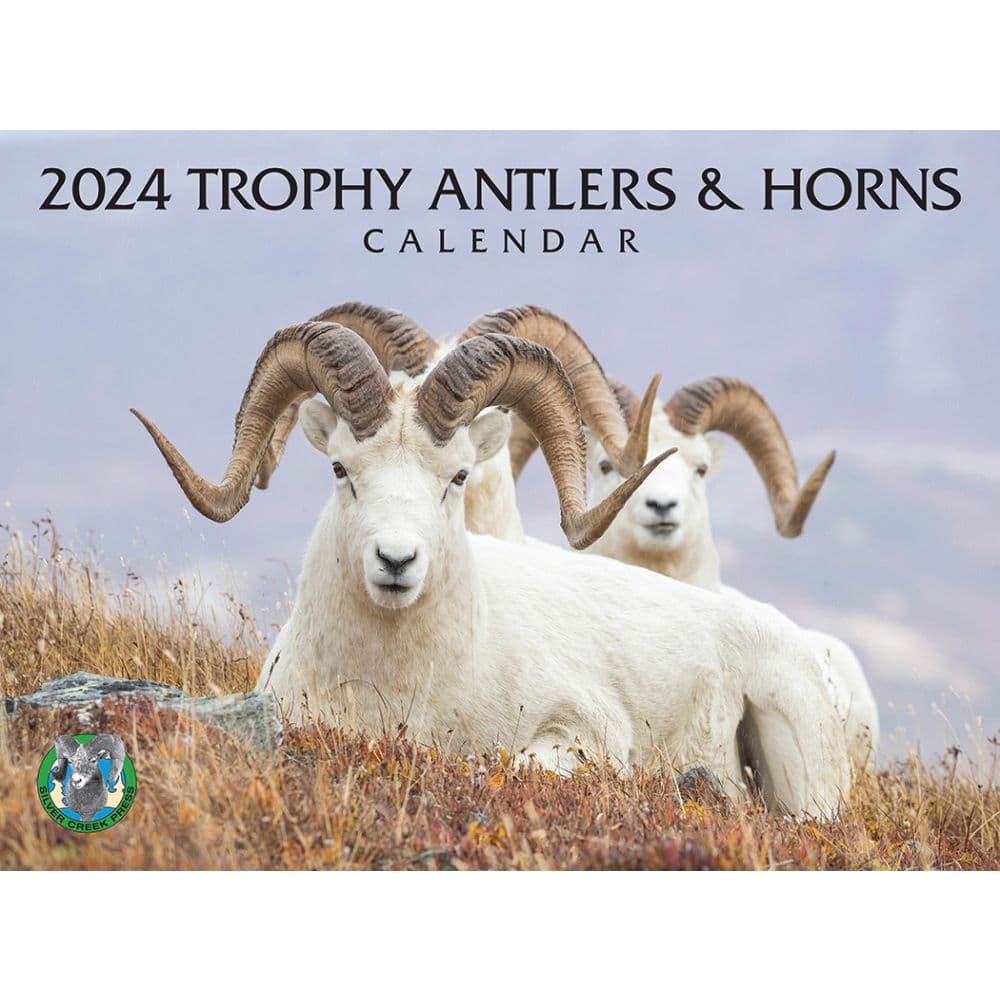 Trophy Antlers and Horns 2024 Wall Calendar -  Silver Creek Press, 612507224058