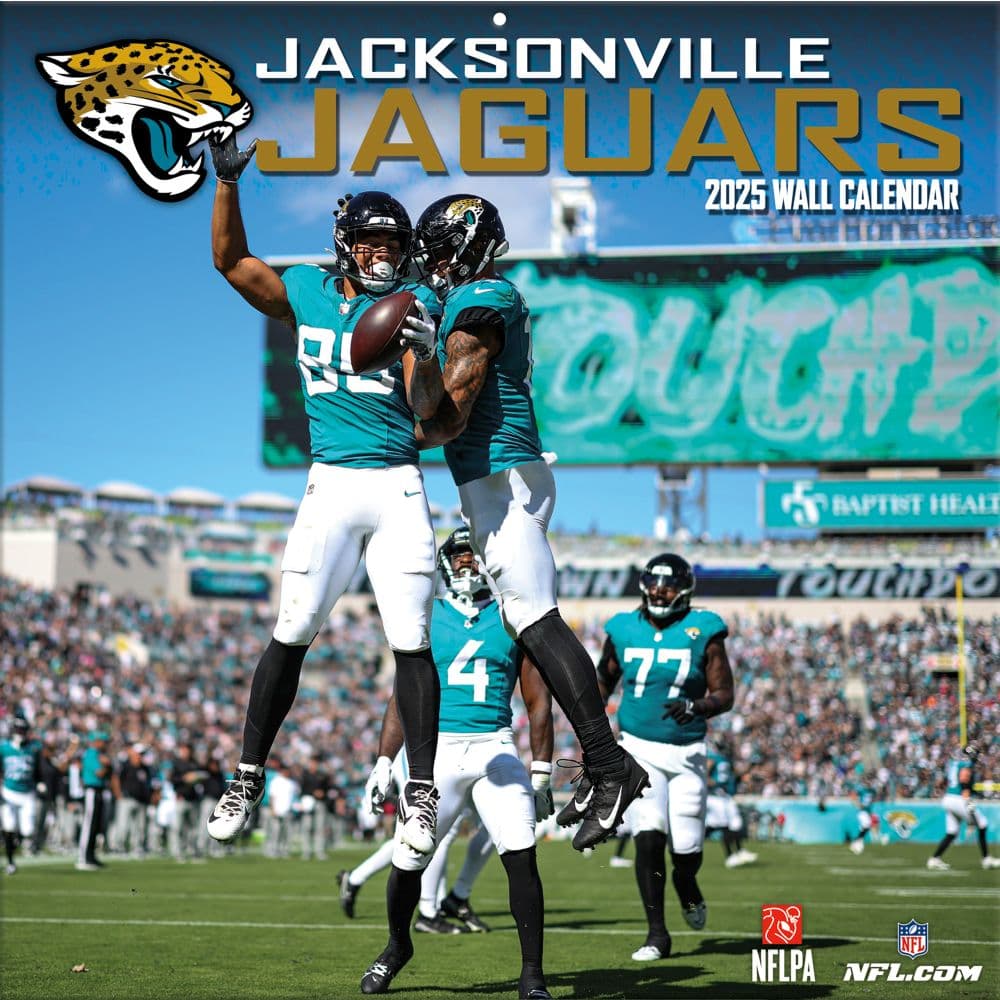 NFL Jacksonville Jaguars 2025 Wall Calendar