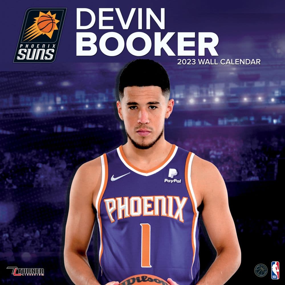 Turner Licensing NBA Devin Booker 2023 Wall Calendar