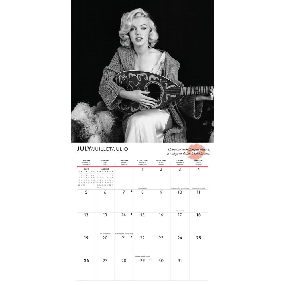 Marilyn Monroe 2026 Wall Calendar Third Alternate Image