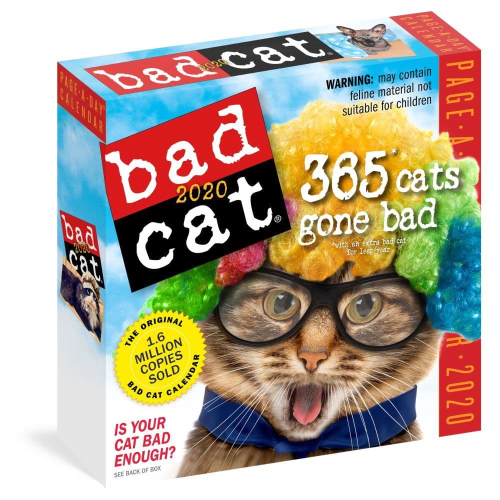 Bad Cat Desk Calendar - Calendars.com