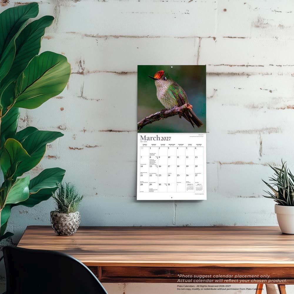 Hummingbirds Plato 2027 Mini Wall Calendar Fourth Alternate Image