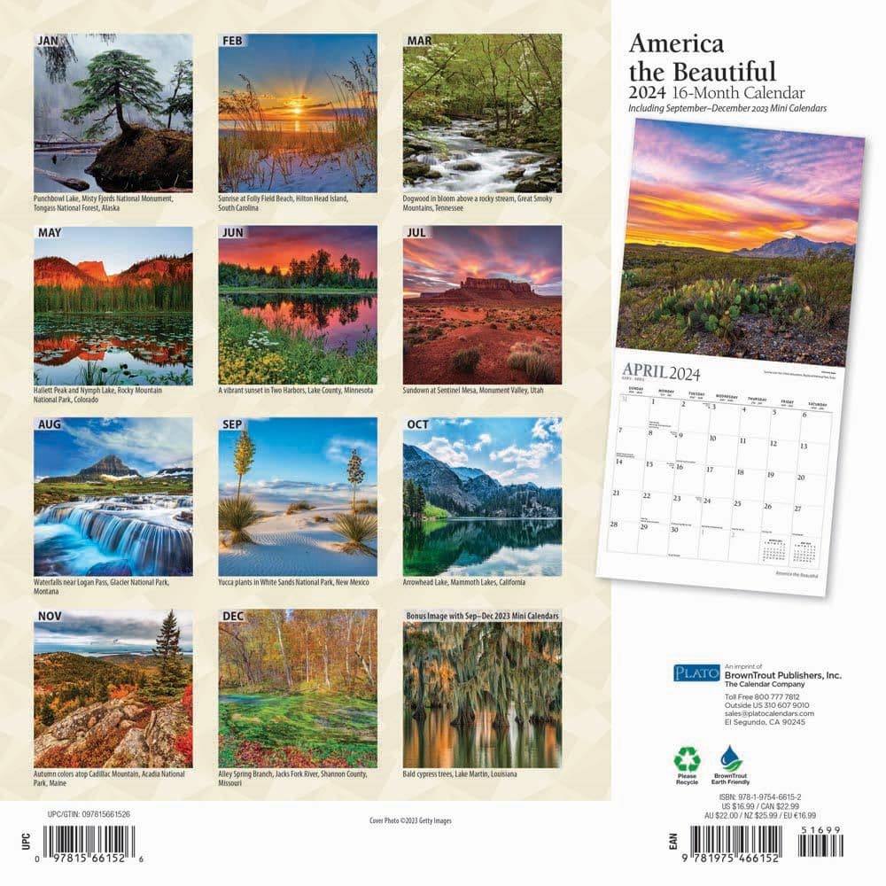 America Beautiful 2024 Wall Calendar First Alternate Image width=&quot;1000&quot; height=&quot;1000&quot;