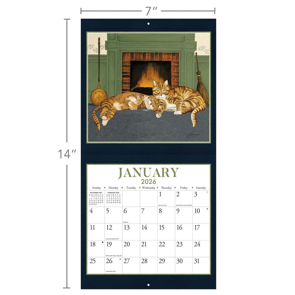 American Cat 2026 Mini Wall Calendar_ALT5