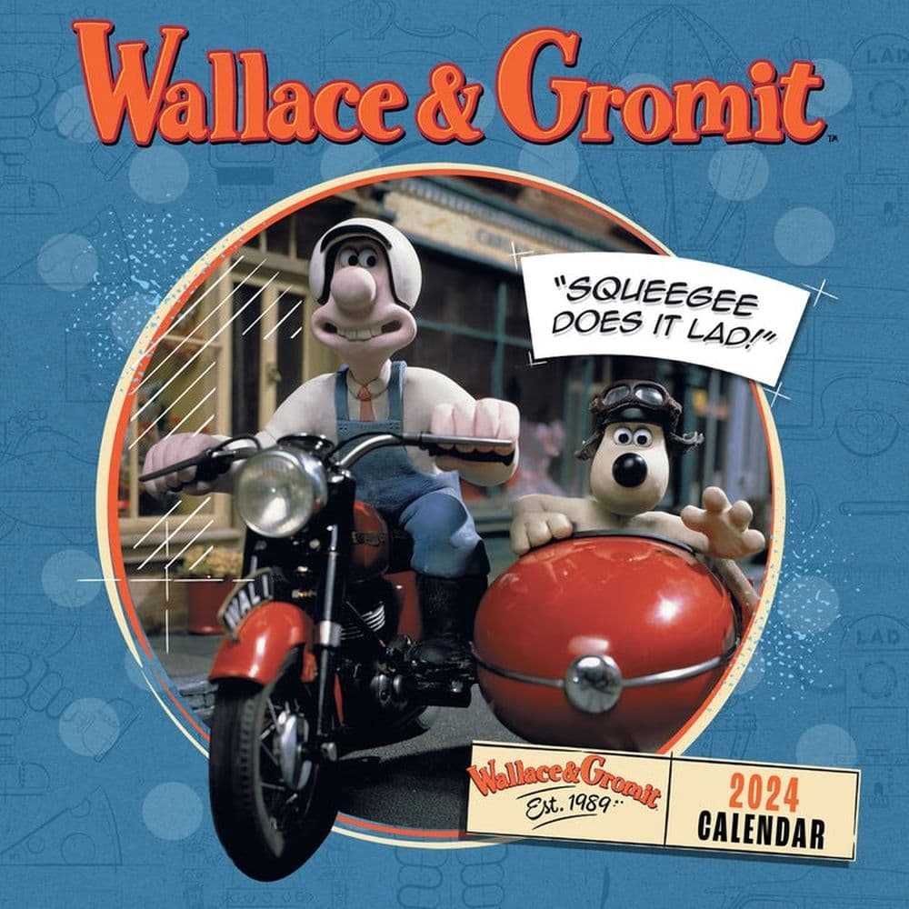 Wallace And Gromit 2024 Wall Calendar