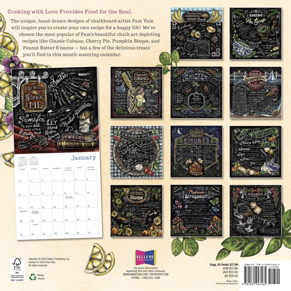Cooking With Love 2026 Wall Calendar First Alternate Image