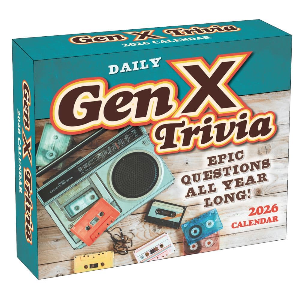 Daily Gen X Trivia 2026 Desk Calendar Main Product Image