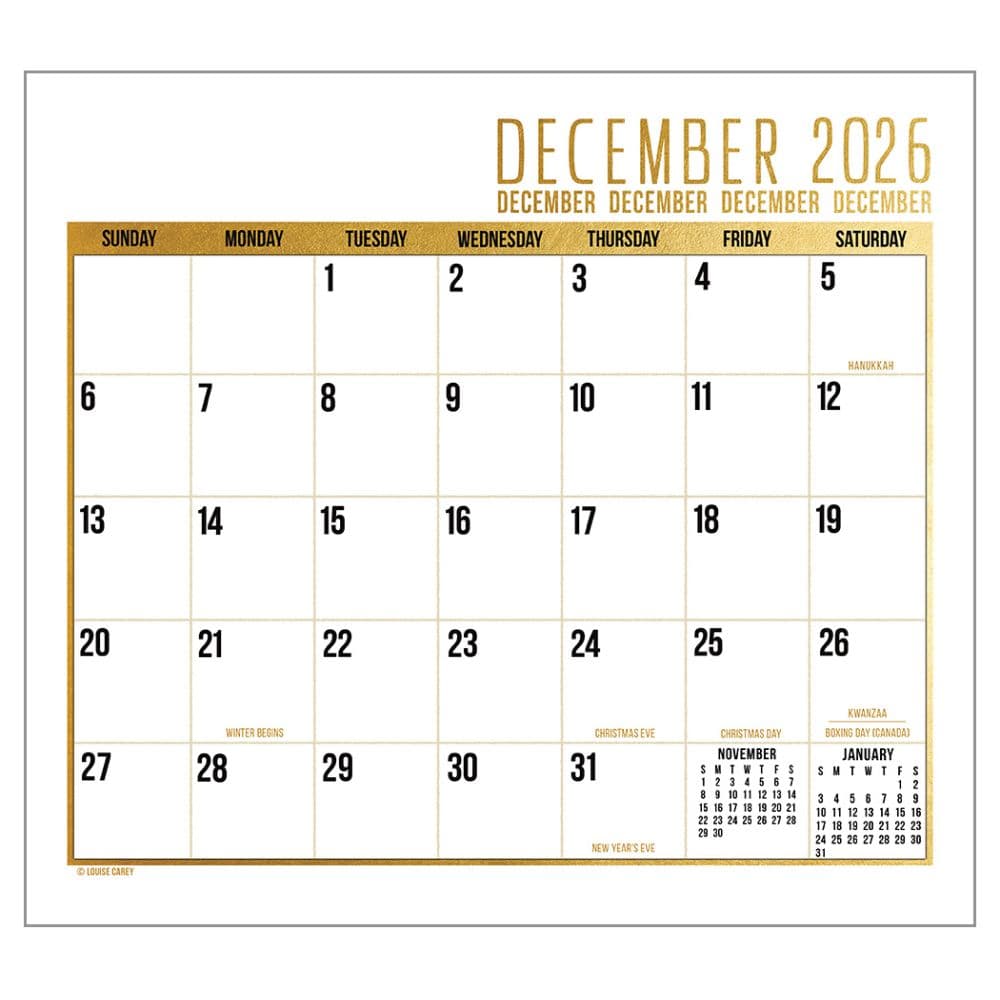 Live Laugh Love by Louise Carey 2026 Wall Calendar Third Alternate Image