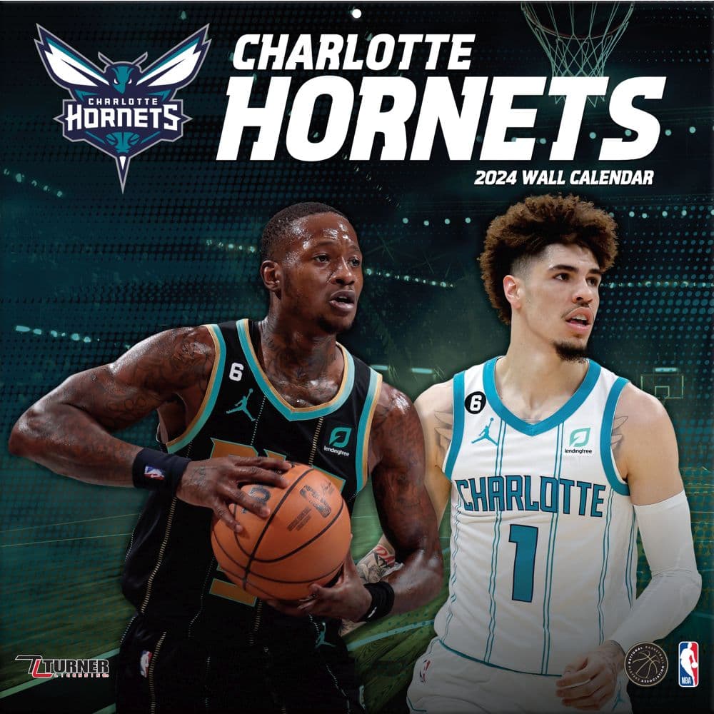 NBA Charlotte 2024 Wall Calendar