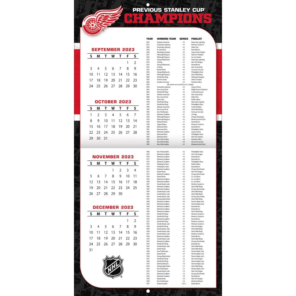 Detroit Red Wings 2024 Wall Calendar