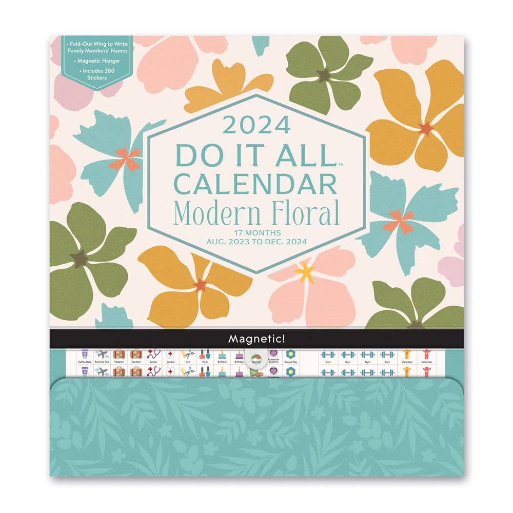 Modern Floral Do It All 2024 Wall Calendar Main Image